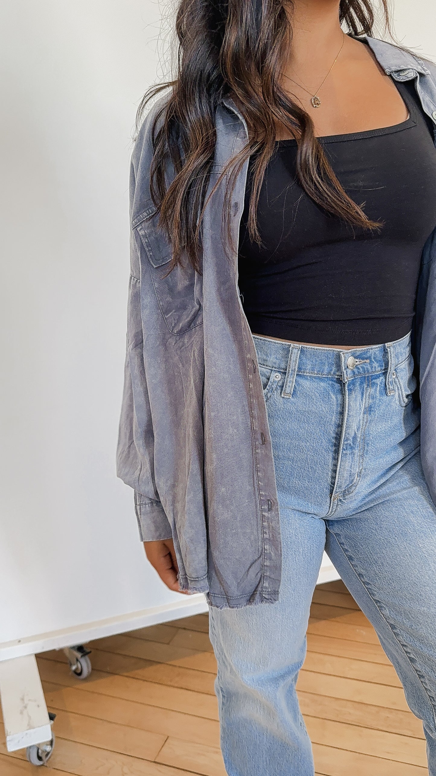 Whinston Vintage Button Down - GREY