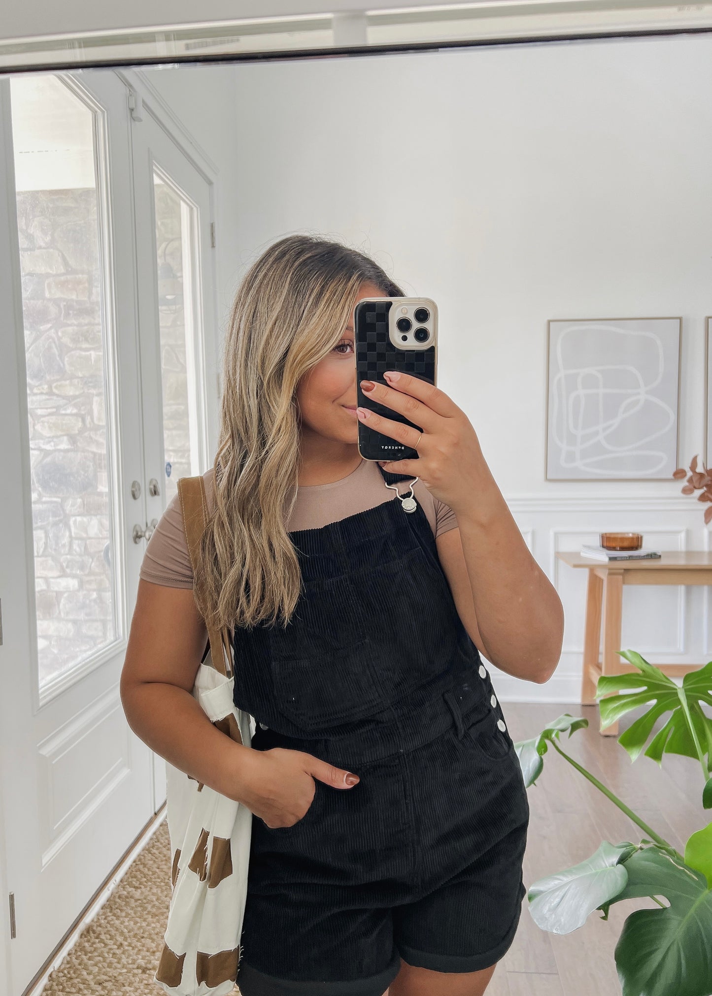 Kless Corduroy Overalls - BLACK