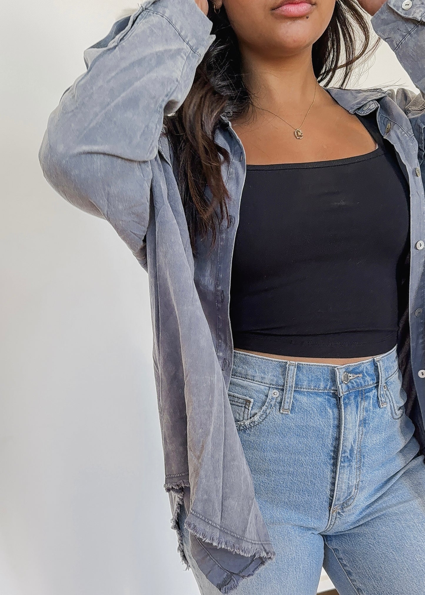 Whinston Vintage Button Down - GREY