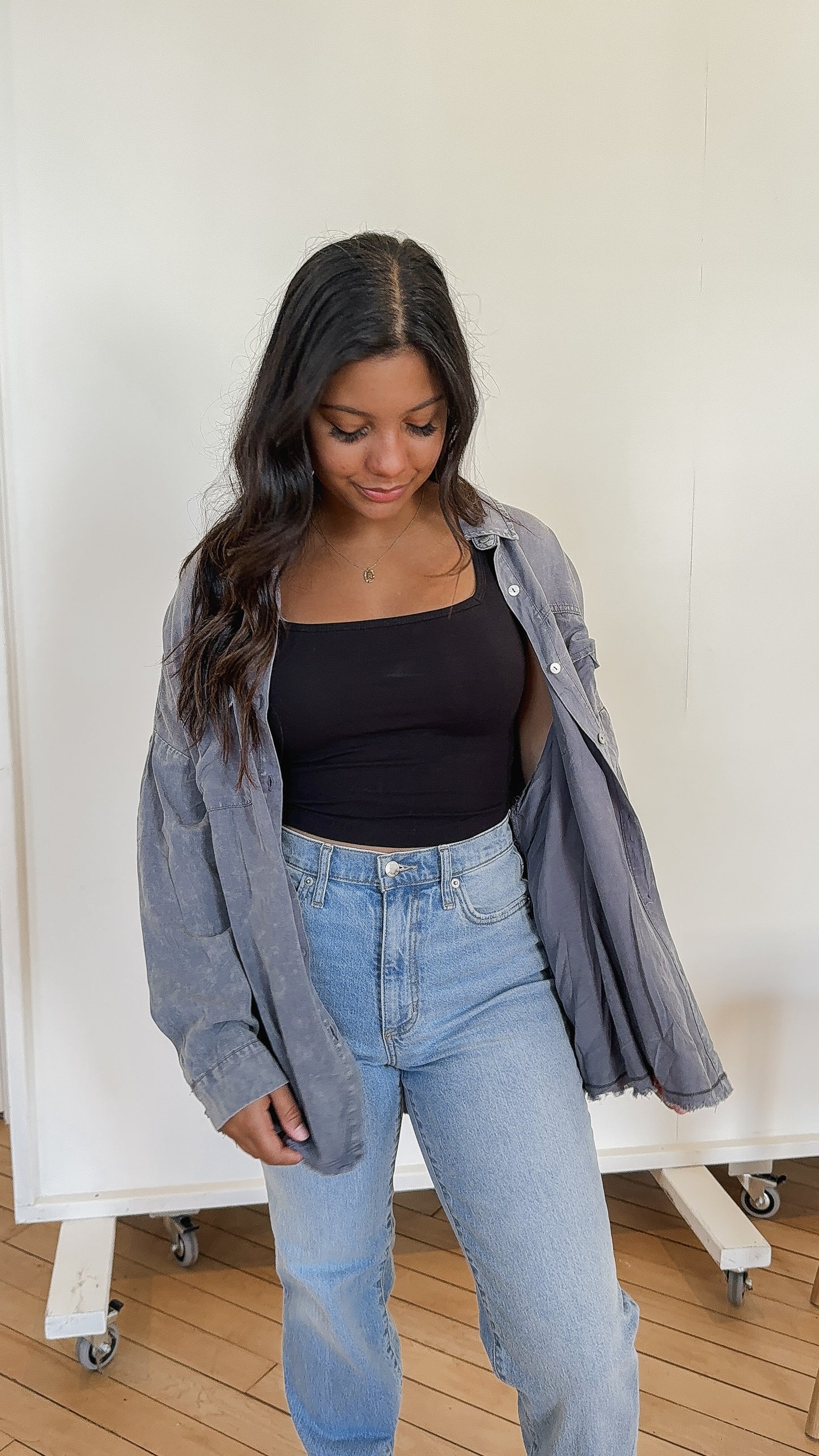 Whinston Vintage Button Down - GREY