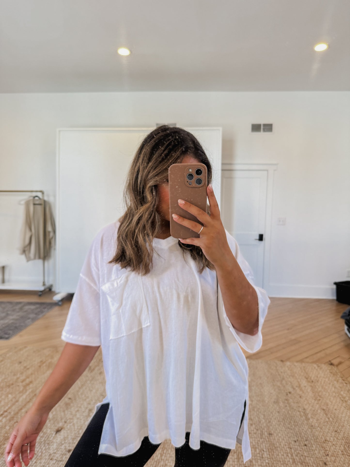 Free All Oversized Boyfriend Tee - WHITE