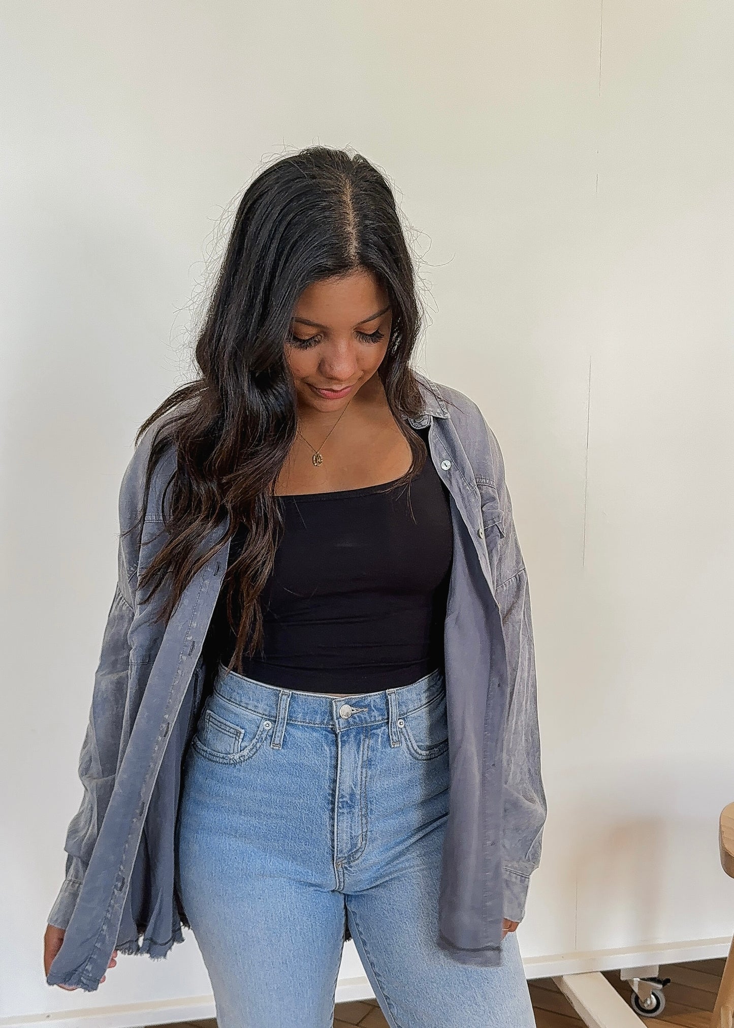 Whinston Vintage Button Down - GREY