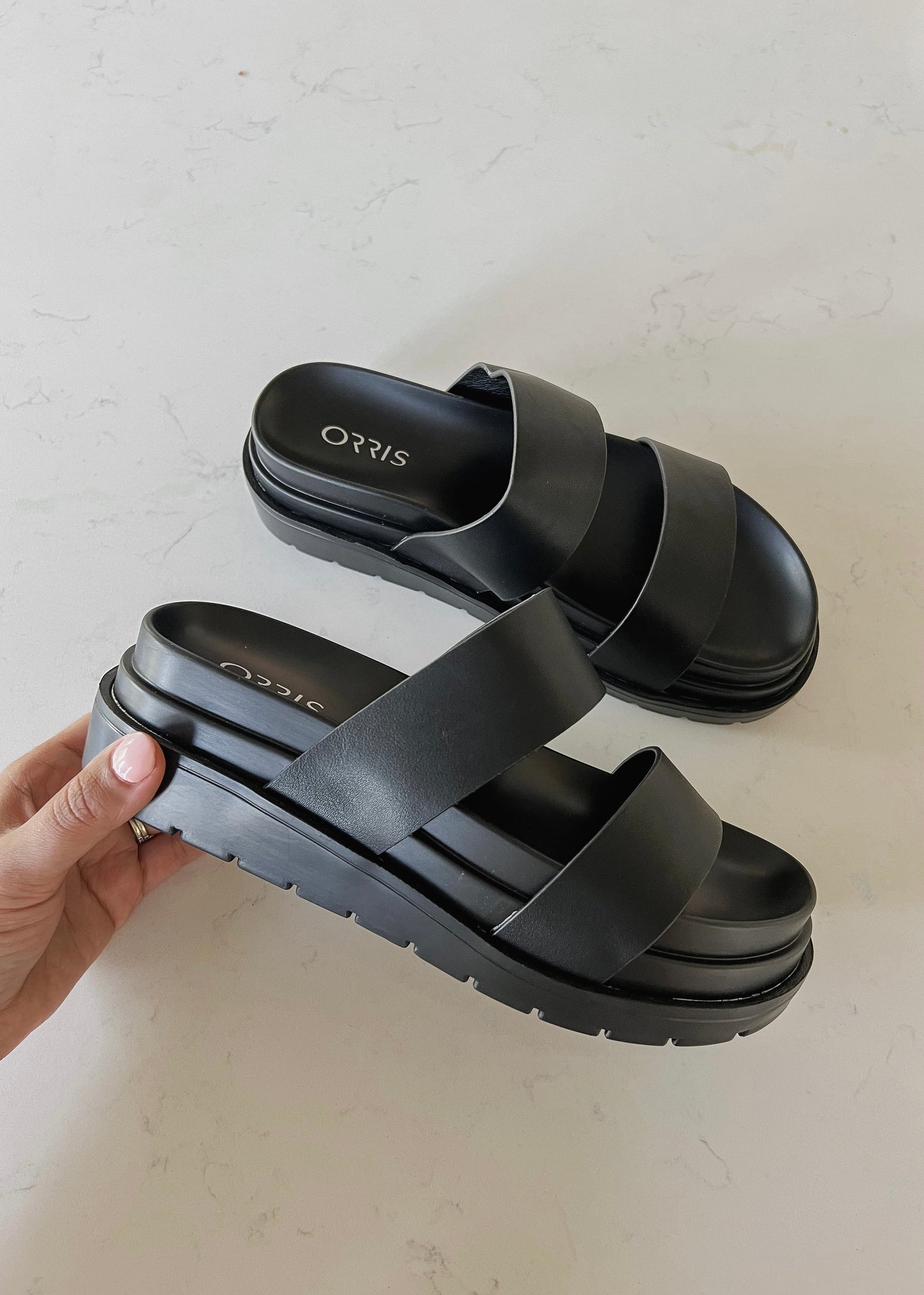 Perfectly Platform Sandals - BLACK