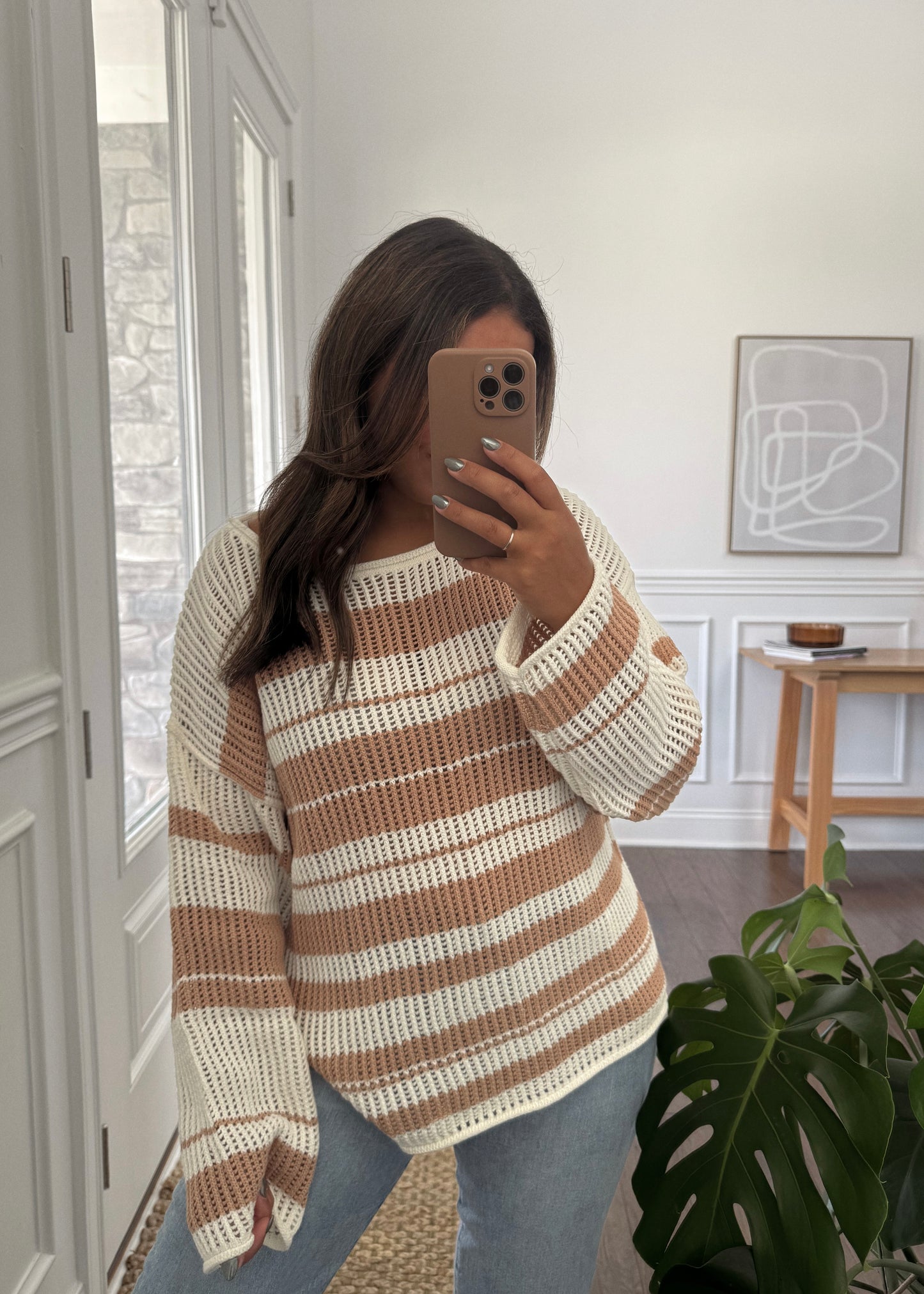 Amber Oversized Knit Sweater - SAND