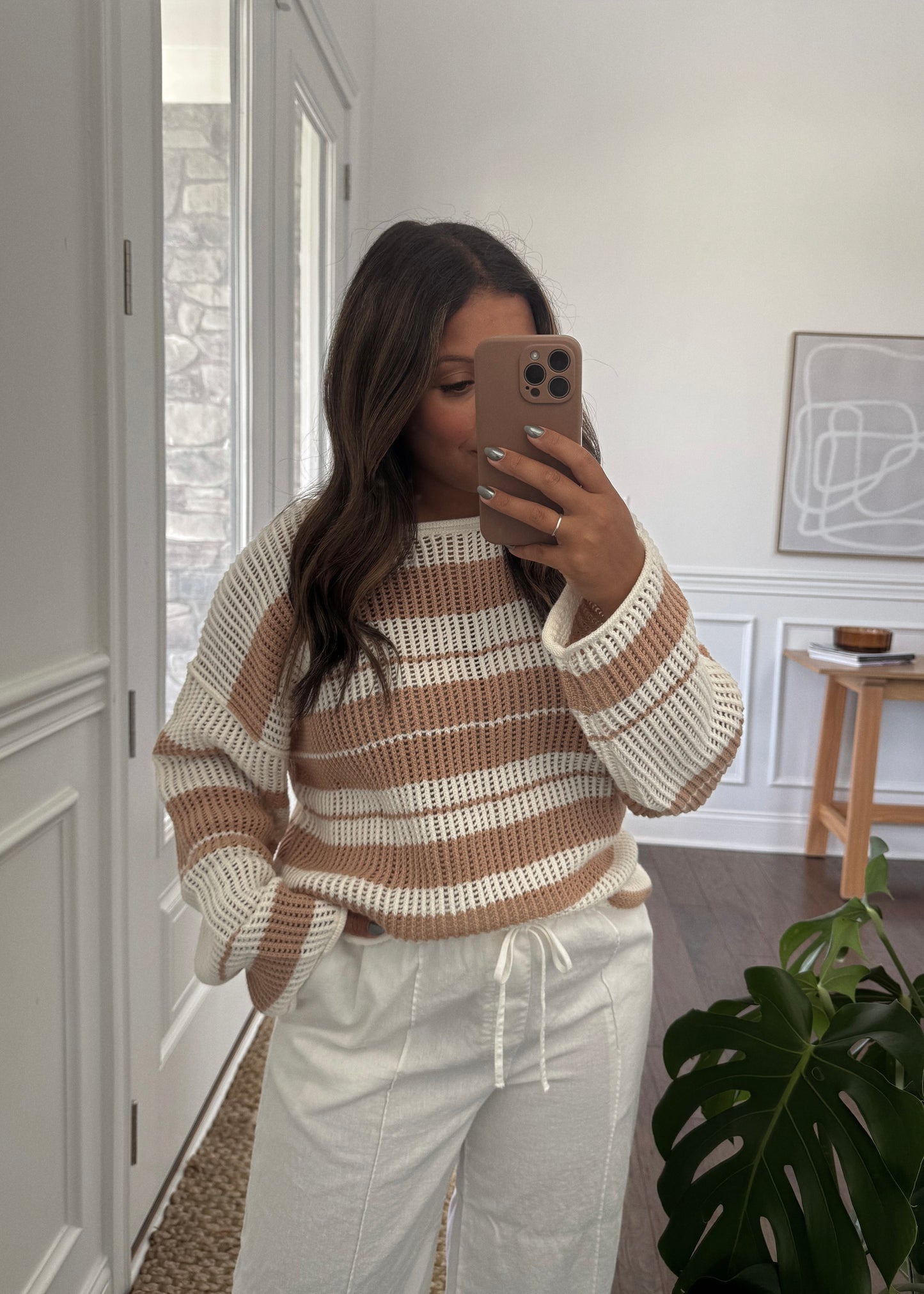 Amber Oversized Knit Sweater - SAND